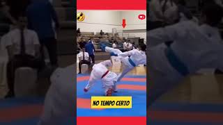 Golpe no tempo certo karate shotokan mma ufc karatekid [upl. by Pattani]