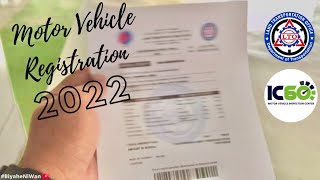 Motor Vehicle Registration Renewal 2022  Saan Paano at Magkano [upl. by Ynaffat498]