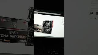 MSI b450 tomahawk Max 2 motherboard shorts pcgamingsetup [upl. by Gill589]