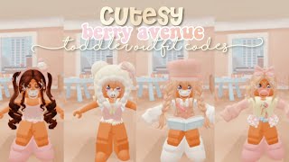 Cutesy Toddler Berry Avenue Outfit Codes 🌷🐰 ✨  bunniory ౨ৎ [upl. by Euqinot714]