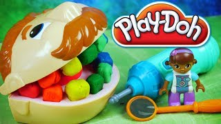 Play Doh • Dentysta • Kolorowe Zęby • Lego Duplo Klinika dla Pluszaków • Bajki i kreatywne zabawki [upl. by Emilia]