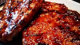 Worlds Best Honey Garlic Pork Chops  Recipe [upl. by Anurag]