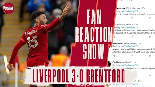 BIG WIN THAT  Liverpool 30 Brentford  LFC FAN REACTIONS [upl. by Raybourne]