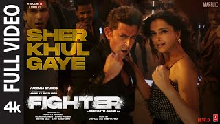 FIGHTER Sher Khul Gaye Full Video Hrithik Deepika VishalSheykhar Benny Shilpa Kumaar [upl. by Tabbie]