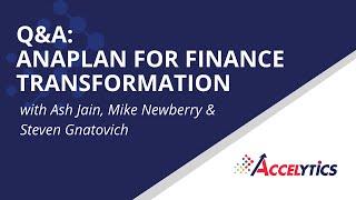 Anaplan for Financial Transformation  FPampA Experts at Accelytics Consulting [upl. by Yebba887]