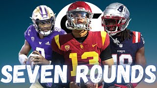 SEVEN ROUND PFN 2024 NFL Mock Draft  Mock the Mock [upl. by Relyuc904]