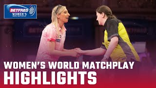 THE INAUGURAL CHAMP  QF SF amp Final Highlights  2022 Betfred Womens World Matchplay [upl. by Enoyrt881]