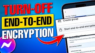 How to Turn Off EndtoEnd Encryption on Messenger  Remove EndtoEnd Encryption in Messenger [upl. by Eachern]