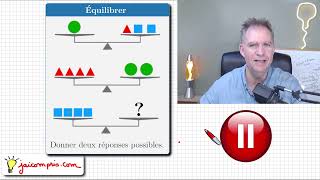 énigme mathématique ♦ équilibrer une balance ♦ idéal pour comprendre les équations [upl. by Ellesig]