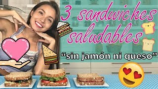 3 Sándwiches saludables ¡SIN JAMÓN NI QUESO  VEGANOS  Mixi [upl. by Yukio364]