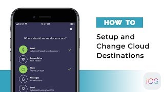 How To Setup and Change Cloud Destinations iOS  Rocketbook Guide [upl. by Notlew]