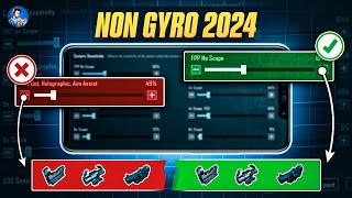 🔥MAKE YOUR PERFECT NON GYRO SENSITIVITY 2024  BEST NON GYRO SENSITIVITY FOR LASER SPRAY BGMIPUBG [upl. by Tsenrae]