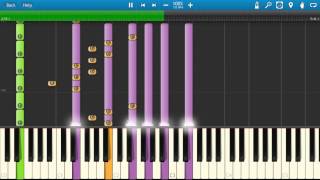 Muse  Knights of Cydonia Piano Tutorial  Synthesia [upl. by Moira914]