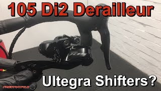 Shimano 105 R7150 Di2 Derailleur With Ultegra R8150 Shifters [upl. by Enytnoel174]