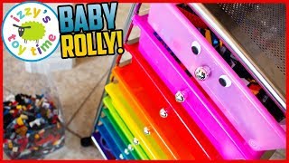 BABY ROLLY IS BORN Mega LEGO Storage Time to make some Police and Construction and Firetruck toys [upl. by Ethan]