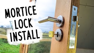 Fitting a mortice lock  Old School style [upl. by Aihtenak]