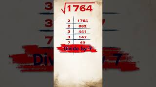 Square Root of 1764  1764 ka vargmul  shorts viral vargmul squareroot publicmaths math [upl. by Melton]