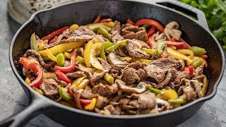 How to Make 20 Minute Steak Fajitas [upl. by Ronalda]