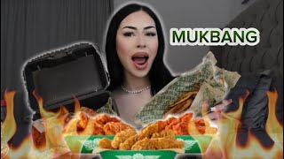 WINGSTOP MUKBANG amp QA [upl. by Aziar]