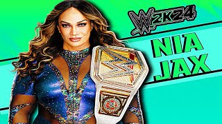 WWE 2K24  Nia Jax Signatures and Finishers [upl. by Erek]