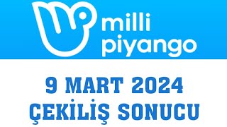 Milli Piyango Çekiliş Sonuçları 9 Mart 2024 [upl. by Dacey]