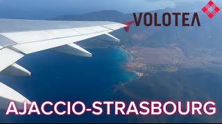 TRIP REPORT Volotea Airbus A319 from Ajaccio AJA to Strasbourg SXB [upl. by Gile]