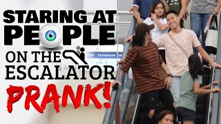 Staring At People On The Escalator Prank  Philippines [upl. by Roseline128]