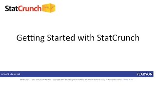 StatCrunch Getting Started  Full Length [upl. by Race]