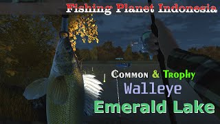 Fishing Planet Indonesia  Emerald Lake  Common amp Trophy Walleye [upl. by Cocks]