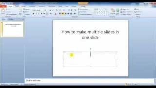 How to Put multiple slides in one slide in microsoft powerpoint using animations [upl. by Natek]