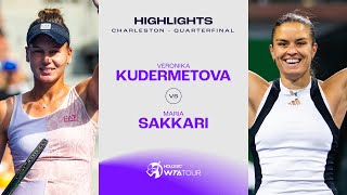 Veronika Kudermetova vs Maria Sakkari  2024 Charleston Quarterfinal  WTA Match Highlights [upl. by Hun]