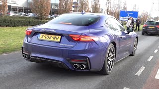 2023 Maserati GranTurismo Trofeo  Accelerations Revs amp Engine Sounds [upl. by Delwin870]