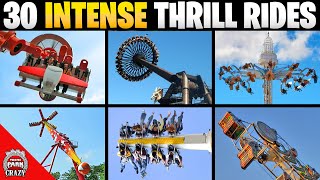 Top 30 Most INTENSE Thrill Rides on Earth  INSANE [upl. by Nelsen637]