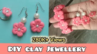 Clay Jewellery Making at Home  handmade jewellery tutorial  ArtisticHaiqa [upl. by Ran]