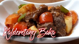 KALDERETANG BAKA RECIPE My Mothers Authentic Recipe [upl. by Atires888]