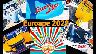 EuroApe 2022 Cuneo  In Vespa al raduno Ape Europeo [upl. by Notlih484]