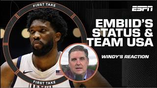 Joel Embiid’s a ‘NECESSITY PLAYER’ for Team USA  is he the NBA’s MOST HATED  First Take [upl. by Othe]