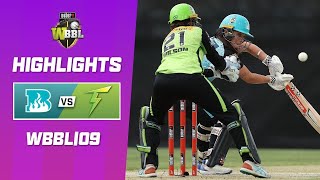 Brisbane Heat v Sydney Thunder  WBBL09 [upl. by Aracahs]