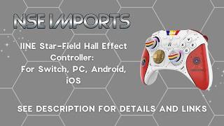 IINE Starfield Hall Effect Controller For Switch wAmiibo PC Android iOS Steam Deck [upl. by Towill623]