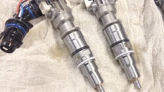 60L Powerstroke Right Bank Fuel Injector Replacement [upl. by Bergerac401]