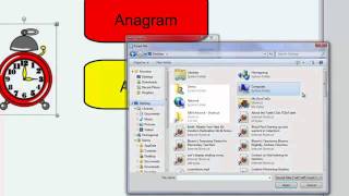 Tutorial  Making an Anagram Game in Smart Notebook [upl. by Groark]