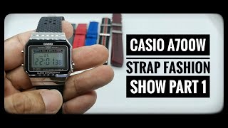 5 Best Straps for the Casio A700W  Strap Fashion Show part 1 casio [upl. by Androw482]