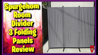 Must have Room Divider Spurgehom Room Divider 3 Folding Panels review MumblesVideos Product Review [upl. by Mun]