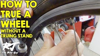 How To True A Bike Wheel Without A Truing Stand [upl. by Neelrad]