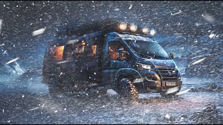 Surviving a Brutal Blizzard Extreme Van Life Winter Camping in SNOW STORM Stuck in Arctic vanlife [upl. by Alford]