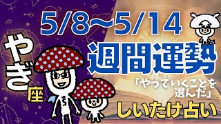 【山羊座】しいたけ占い2023年5月8日〜5月14日今週の運勢【ゆっくり解説】 [upl. by Shevlo]