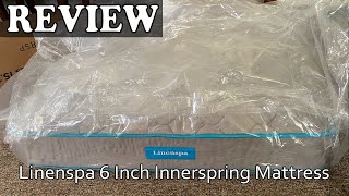 Linenspa 6 Inch Innerspring Mattress  Unboxing amp Review [upl. by Pantheas]