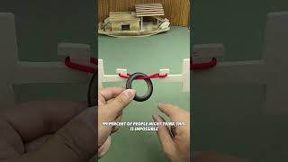 How to take out the ring without cutting the rope or using toolspuzzleiqiqtest [upl. by Adnyleb375]