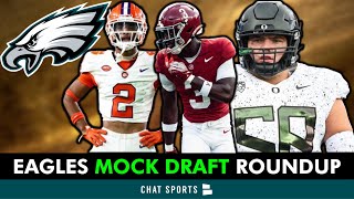 Eagles Mock Draft ROUNDUP From NFL Draft EXPERTS Who Will Howie Roseman Take In Round 1 [upl. by Airahs]