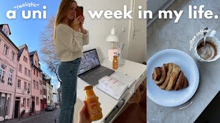 a REALISTIC uni week I Psychologie Lernplan Uniklinik Essstörung amp mein erster Podcast I UNI VLOG [upl. by Weinhardt]